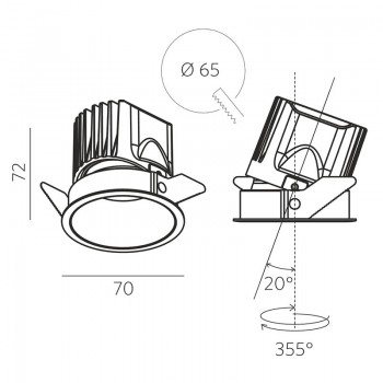 VERS 8.30 V W 8W 670lm Dim