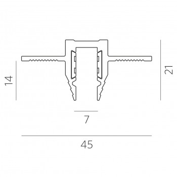 M7 TRACK F (2,5m) 2500mm