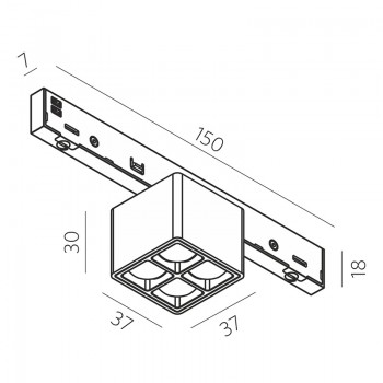 M7 BRICK 7.30 B 12W 690lm