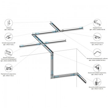 SPACE CONNECTOR 180 W (2 шт)