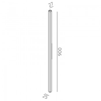 LOG X WALL 900 6.30 W 6W 300lm